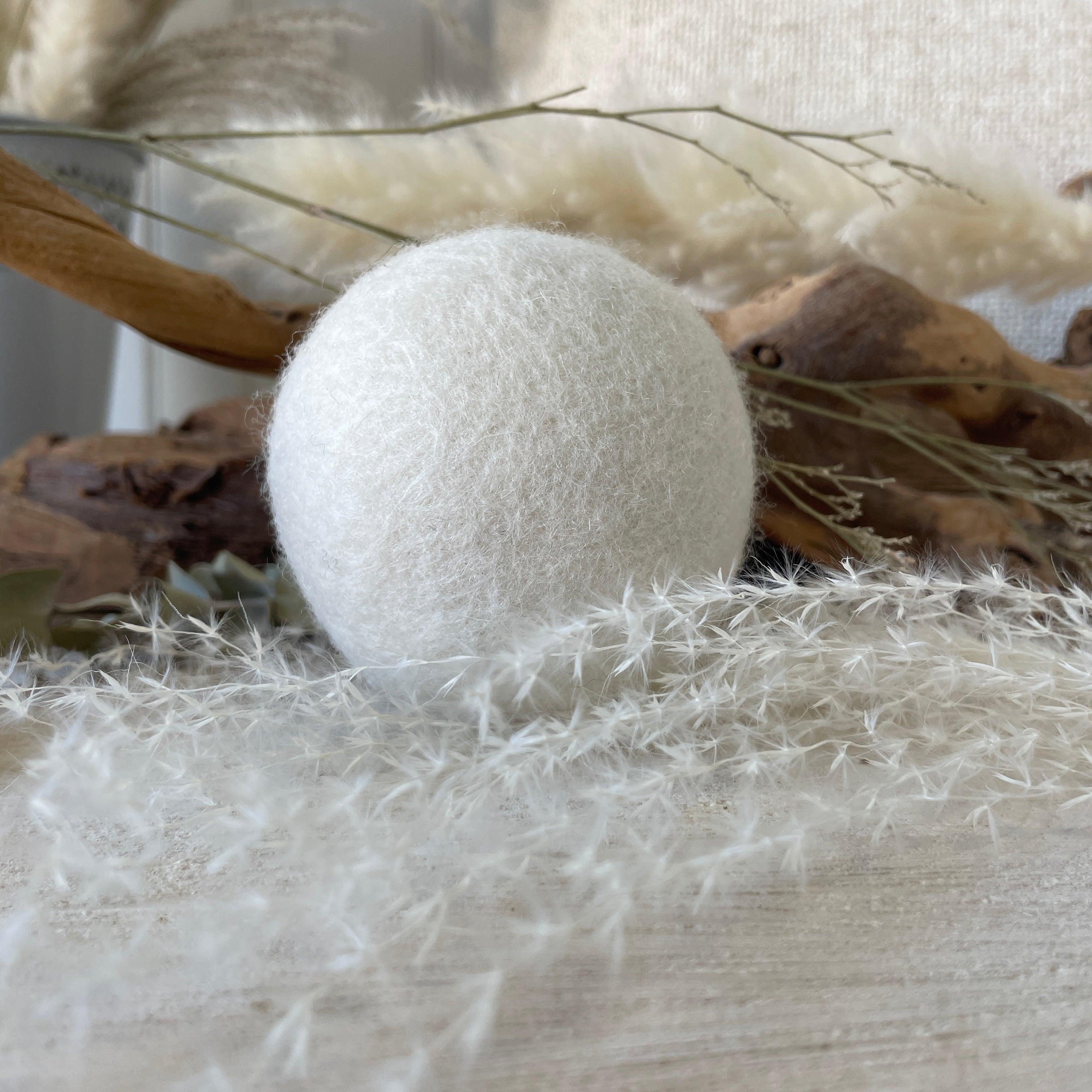 LA STRIGA | Balles de séchage pure laine | blanches naturelles