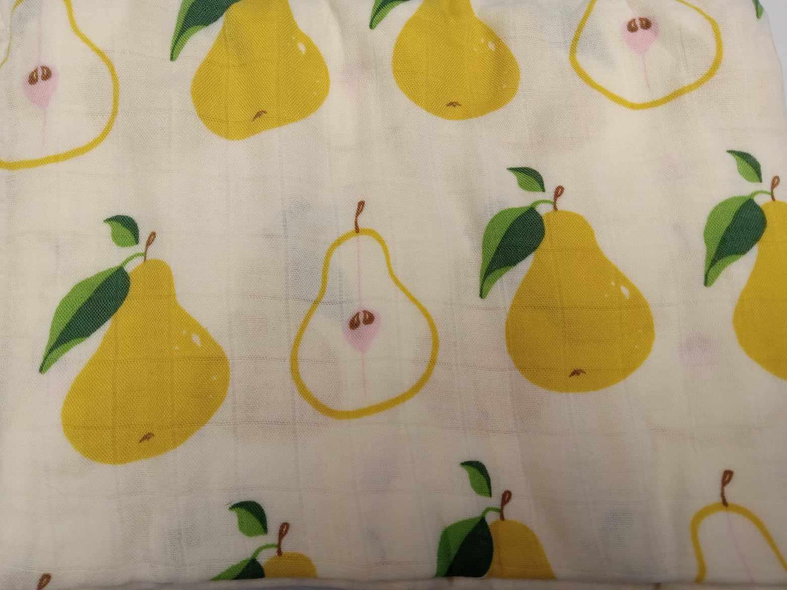 JOKA | Couverture en mousseline de bambou | Poires délicieuses
