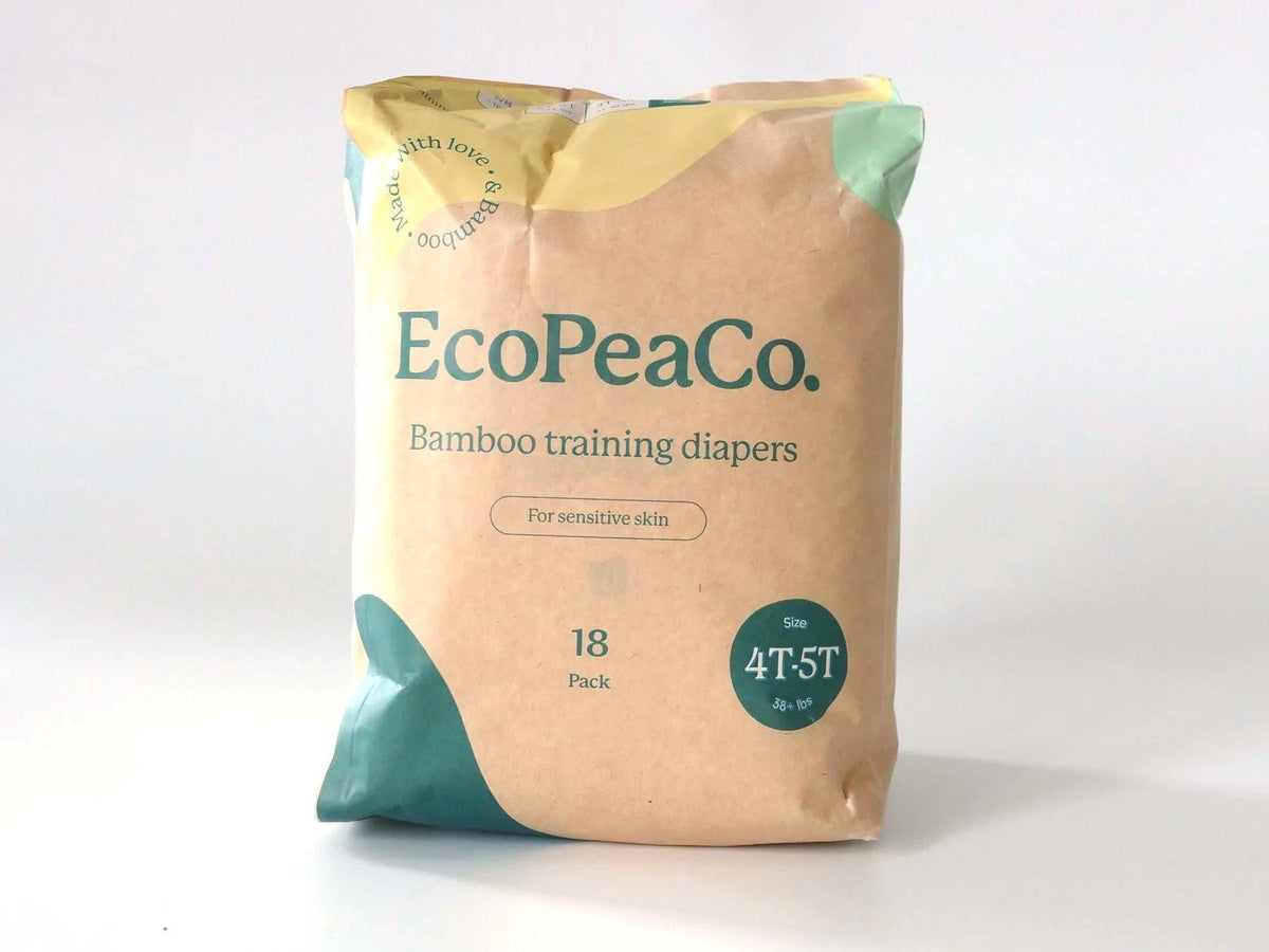 Eco Pea | Couches écologiques d'entraînement à la propreté [à usage unique] | Taille 4T-5T - Eco Pea Co.