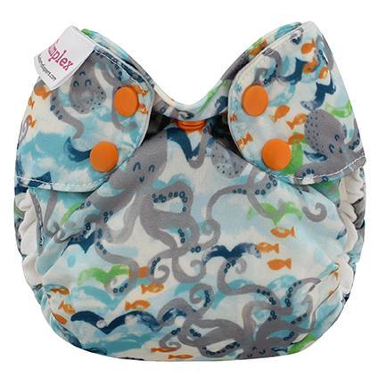 Blueberry Simplex | Couche lavable Tout en Un | taille NOUVEAU-NÉ | Octopus