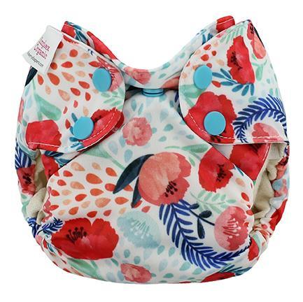 Blueberry Simplex | Couche lavable Tout en Un | taille NOUVEAU-NÉ | Poppy Fields