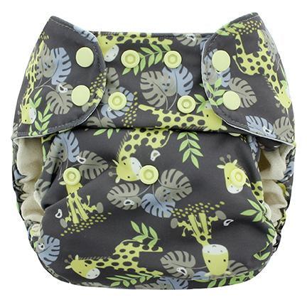 Blueberry Simplex | Couche lavable Tout en Un | taille unique | Giraffes