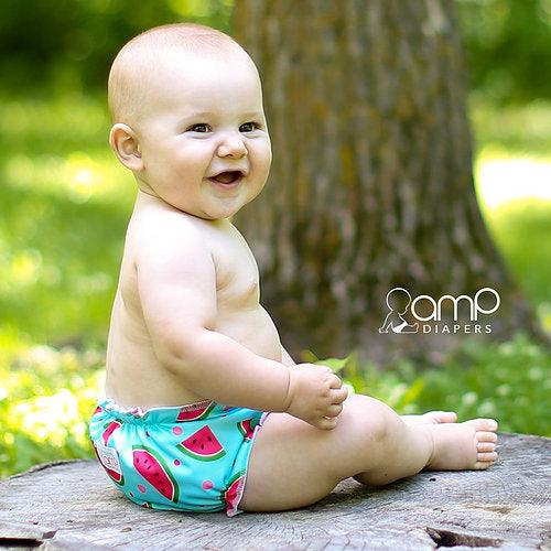 AMP | Couche lavable à poche | taille unique | Watermelon