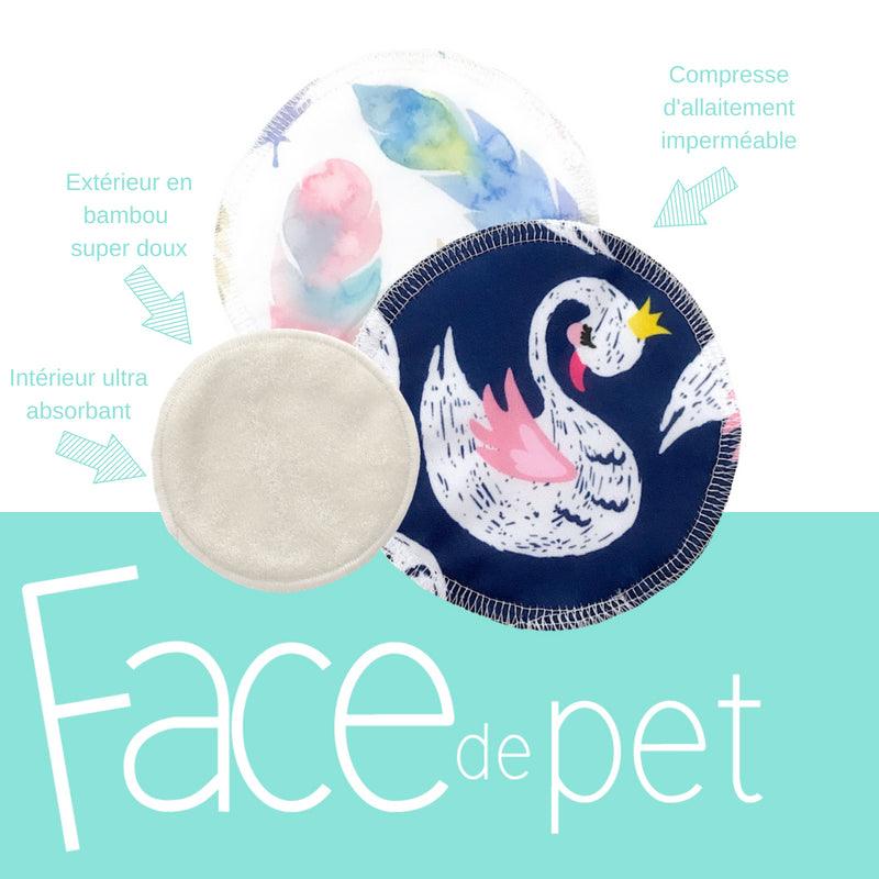 FACE DE PET | Compresses d'allaitement (plusieurs motifs disponibles) - Face de Pet