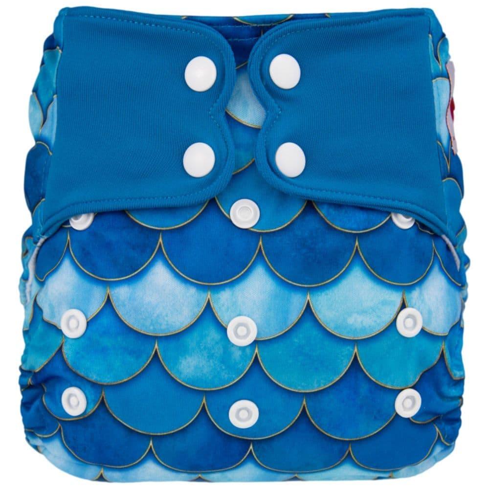 ELF | Couche lavable à poche | taille unique | Blue Mermaid (LIQUIDATION VENTE FINALE) - Elf