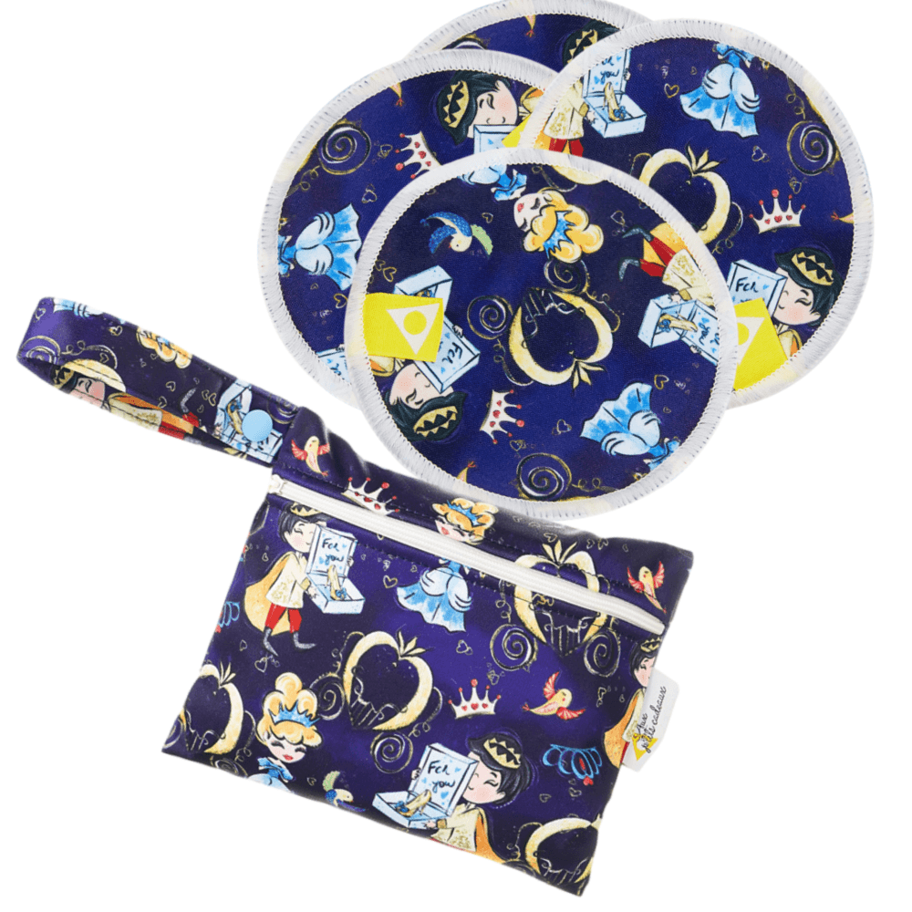 Aux P'tits Cadeaux | Ensemble de compresses d'allaitement (4) | Cendrillon