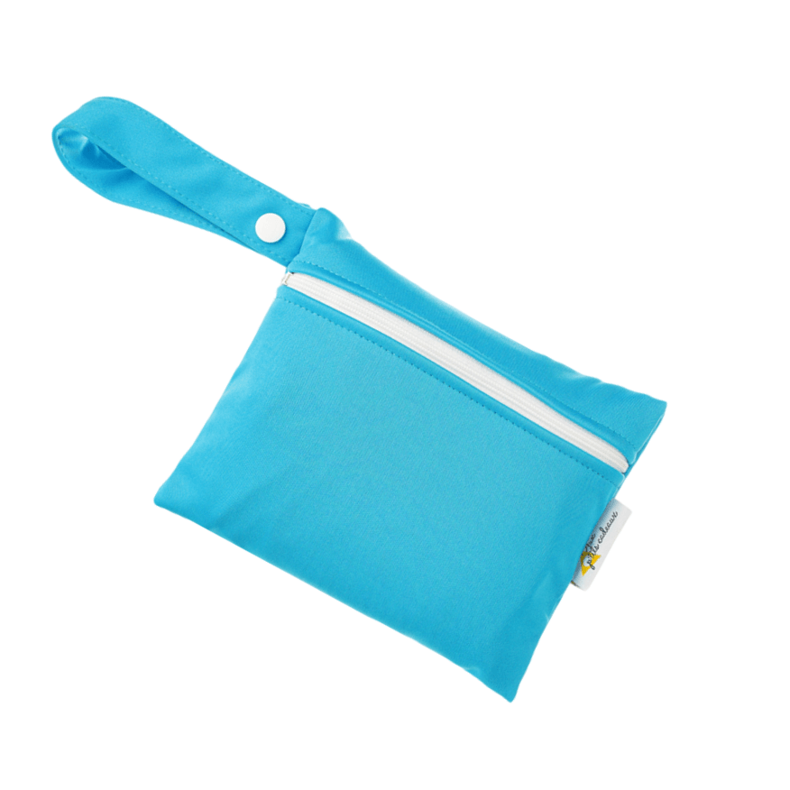Aux P'tits Cadeaux | Mini sac imperméable double PUL | Aqua