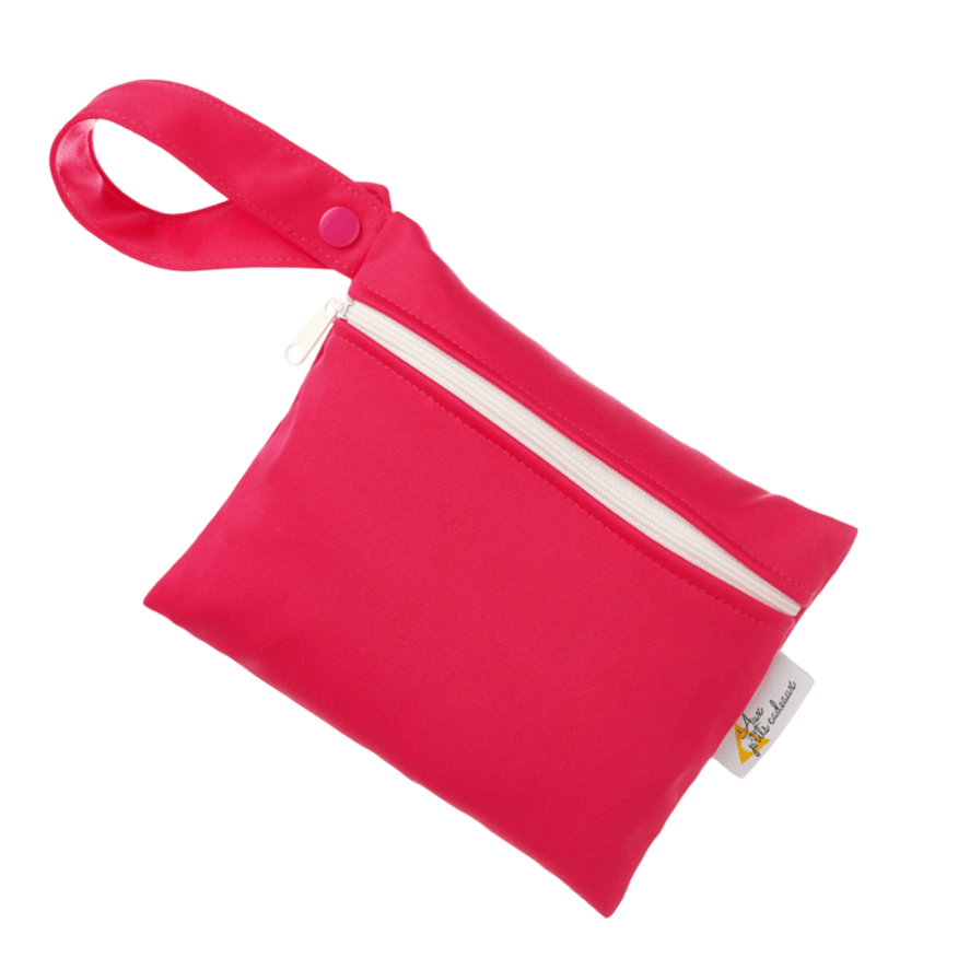 Aux P'tits Cadeaux | Mini sac imperméable double PUL | Fuchsia