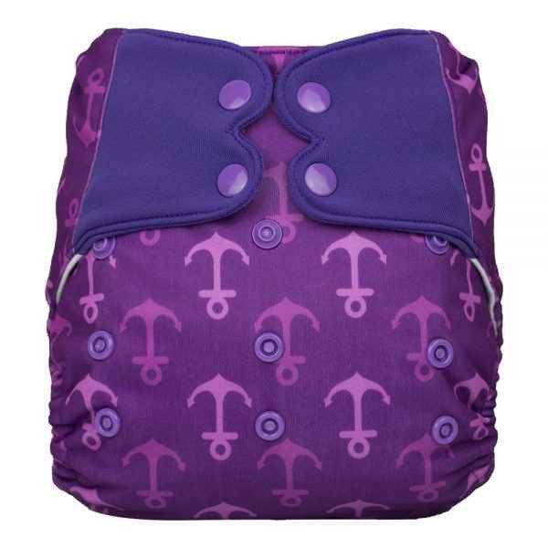 ELF | Couvre-couche (ou couche Tout en Deux) | Ancre mauve