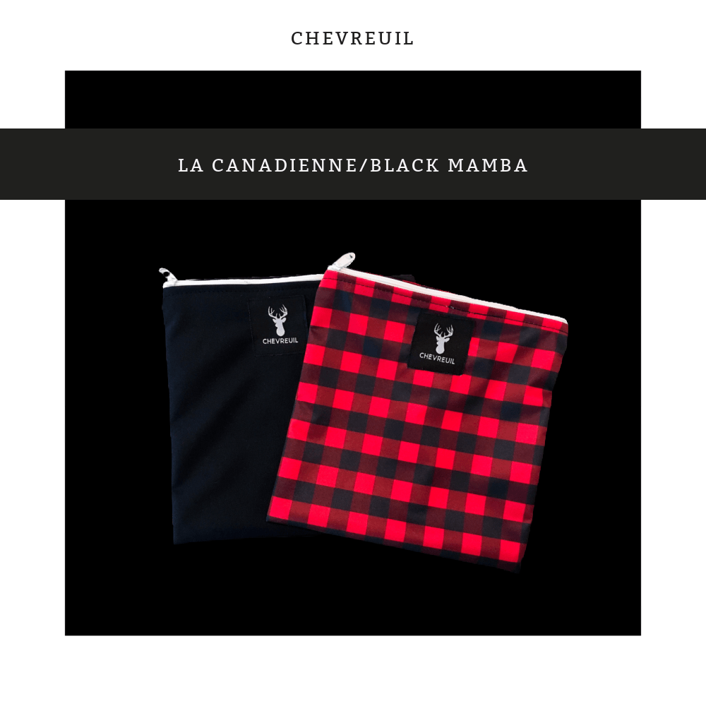 Chevreuil | Sacs à collation duo | La Canadienne / Black Mamba