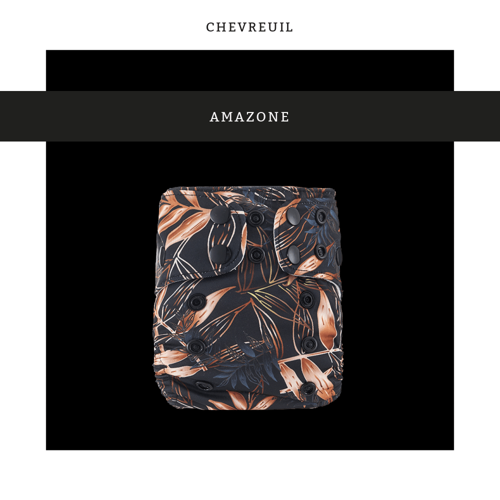 Chevreuil | Couche lavable à poche | taille NOUVEAU-NÉ | Amazone