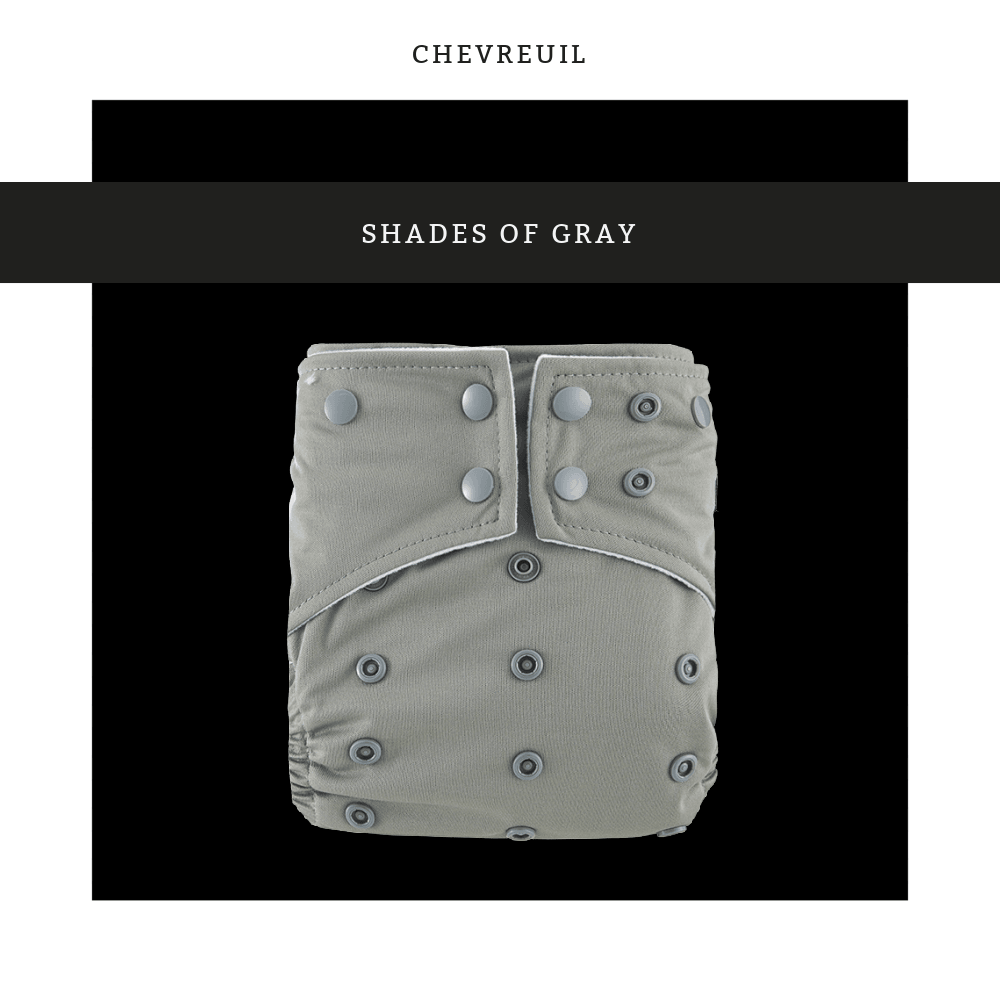 Chevreuil | Couche lavable à poche | taille unique | Shades of Gray