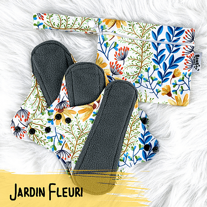 Bambou d'chou | Serviettes hygiéniques | Jardin fleuri