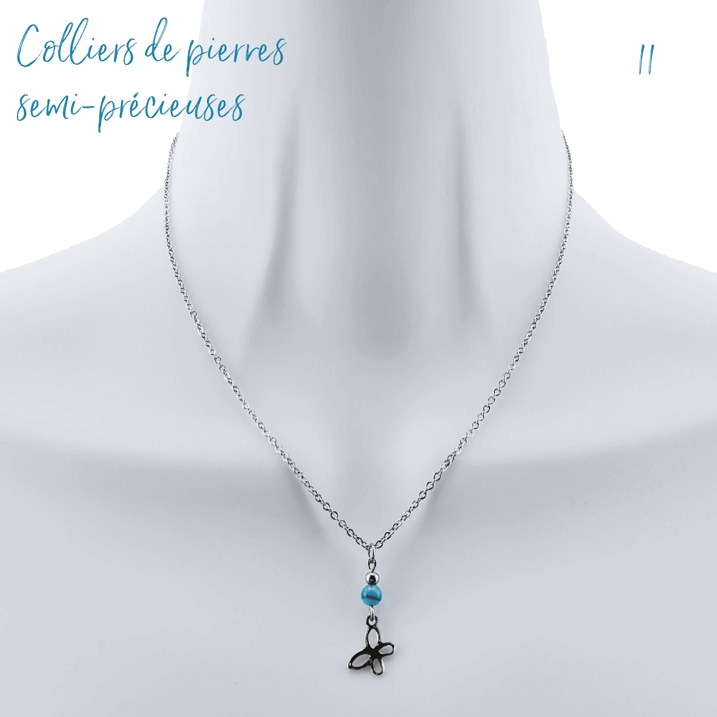 Bijoux Doigts de fée | Collection ''On Sème'' | Colliers de pierres semi-précieuses