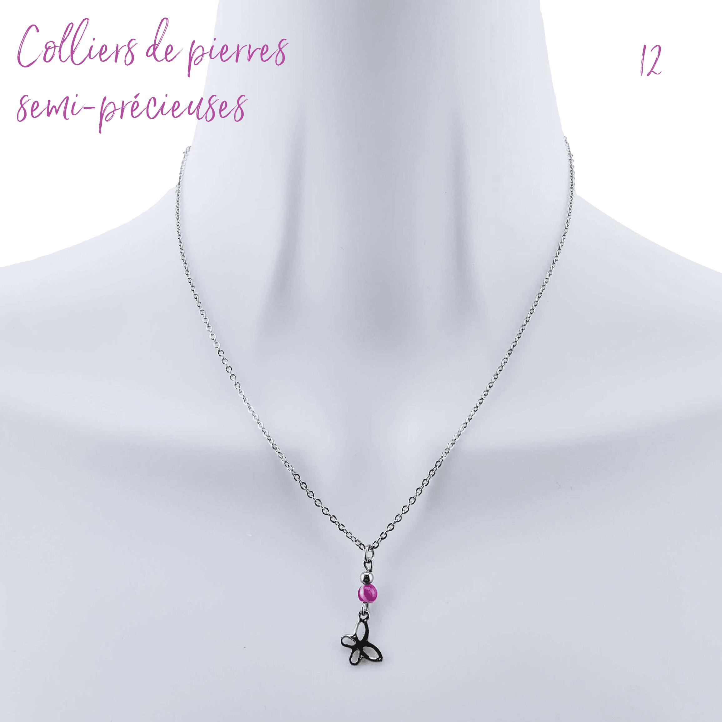 Bijoux Doigts de fée | Collection ''On Sème'' | Colliers de pierres semi-précieuses
