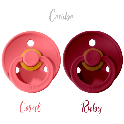 Bibs Original | Suces en caoutchouc naturel | Coral & Ruby