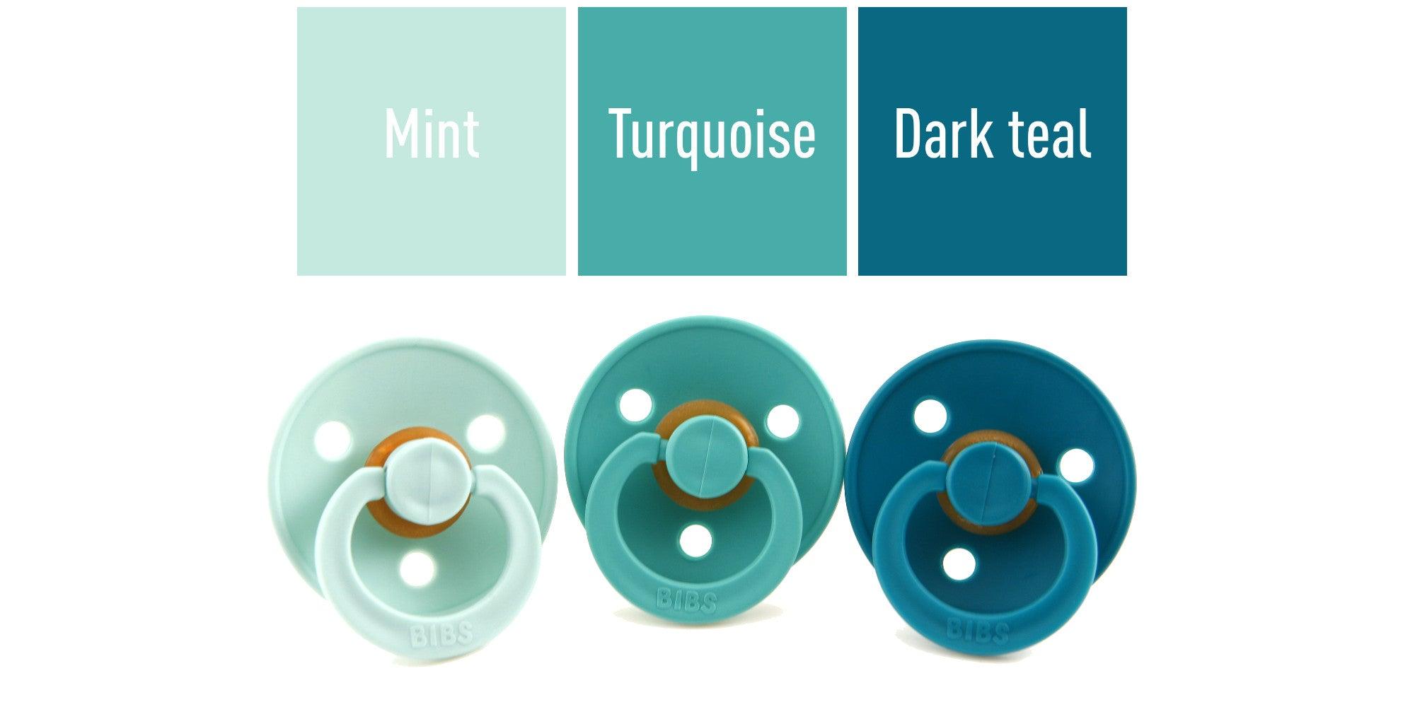 Bibs Original | Suces en caoutchouc naturel | Duo Turquoise