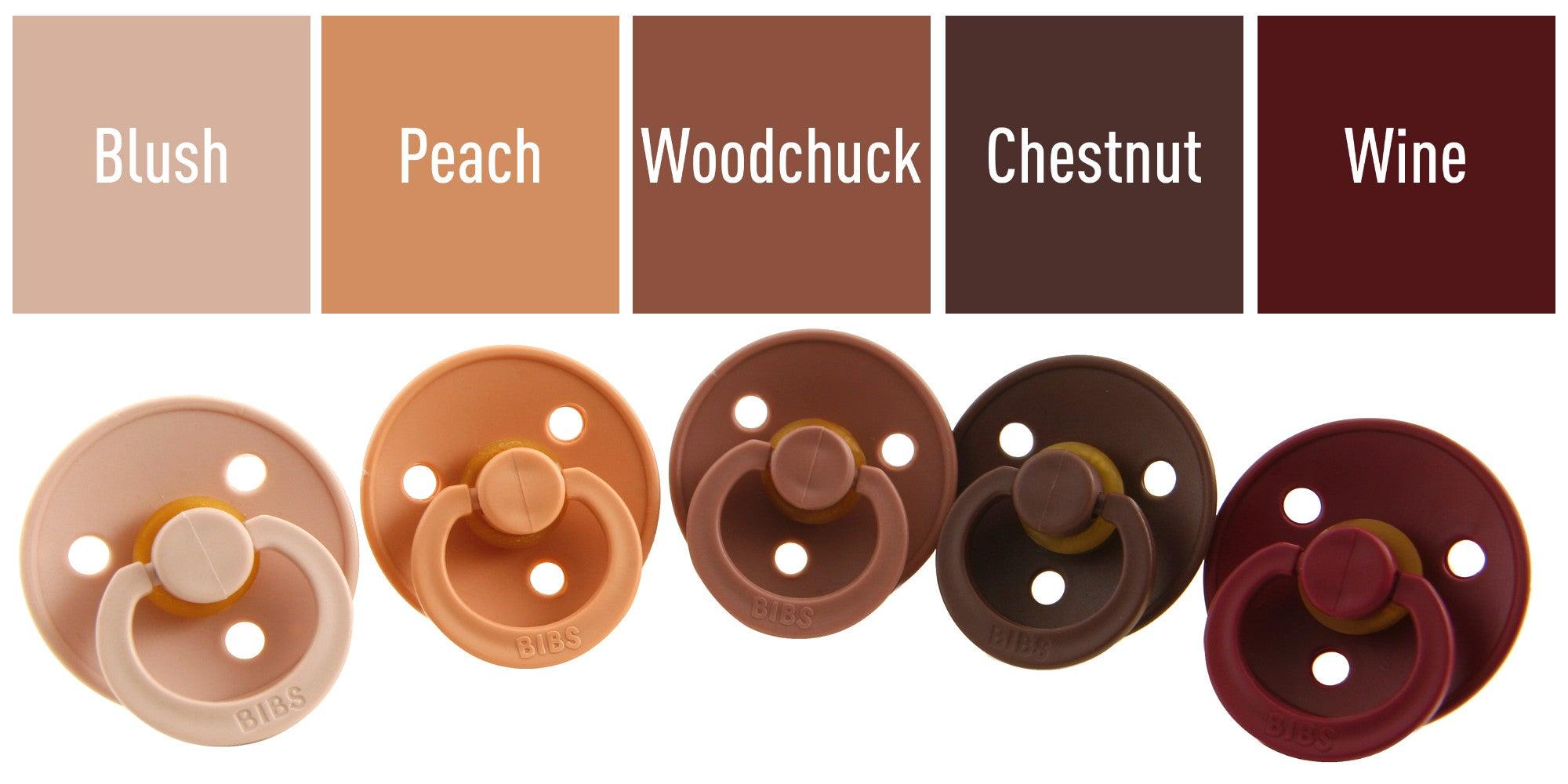 Bibs Original | Suces en caoutchouc naturel | Duo Chestnut