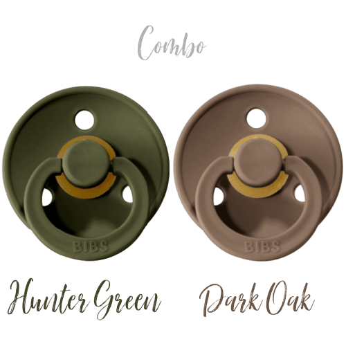 Bibs Original | Suces en caoutchouc naturel | Hunter Green & Dark Oak