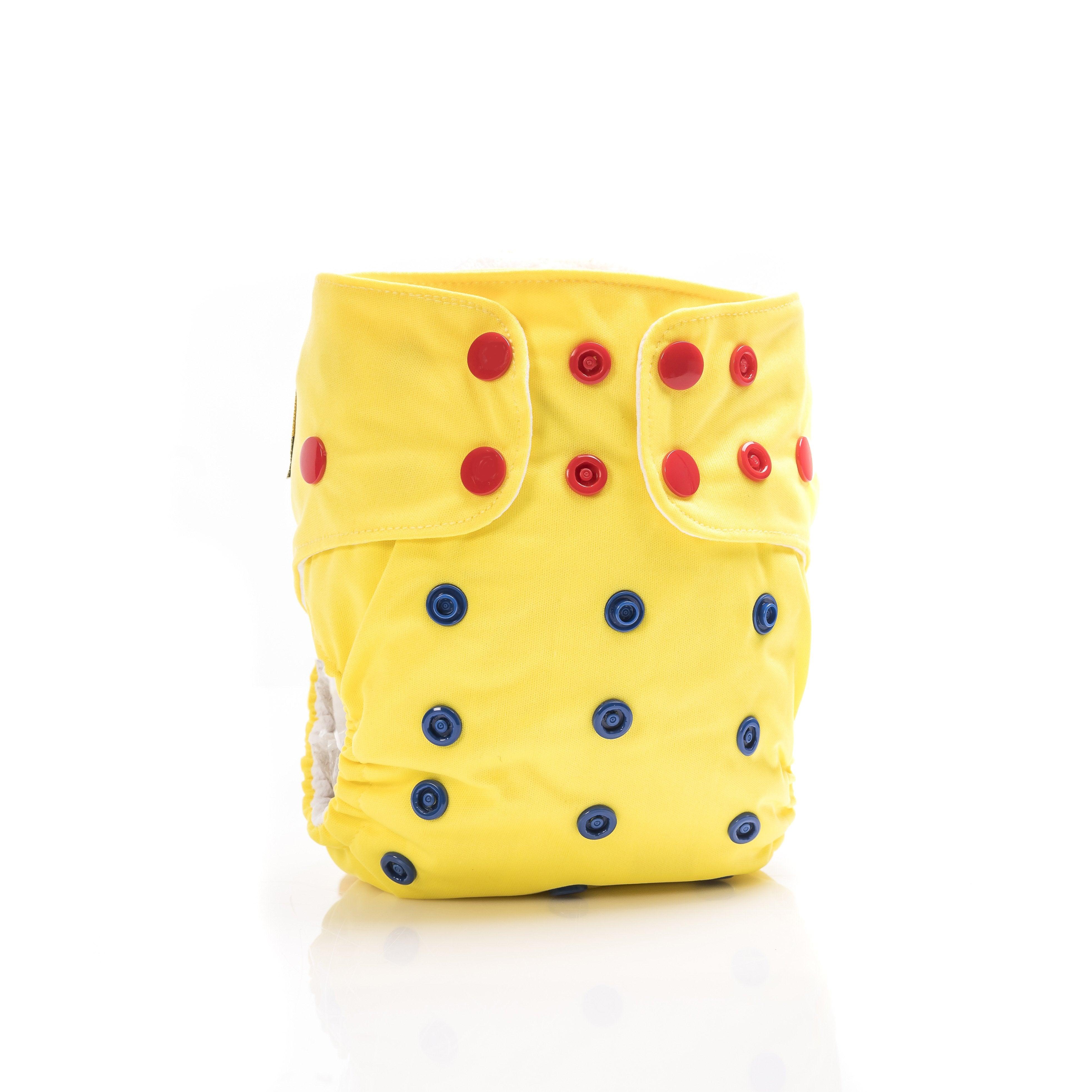 Bouton d'Or | Couche lavable à poche | taille unique | Jaune éclatant