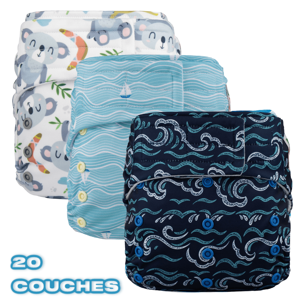 ELF MEGA PROMOTION SUPRISE STARTER KIT 20 Pocket cloth diapers