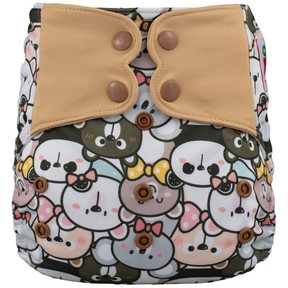 ELF | MEGA PROMO - ENSEMBLE DE DÉPART SURPRISE DE 20 COUCHES LAVABLES À POCHE OS | GARÇON & UNISEXE (BOUTONS-PRESSION)