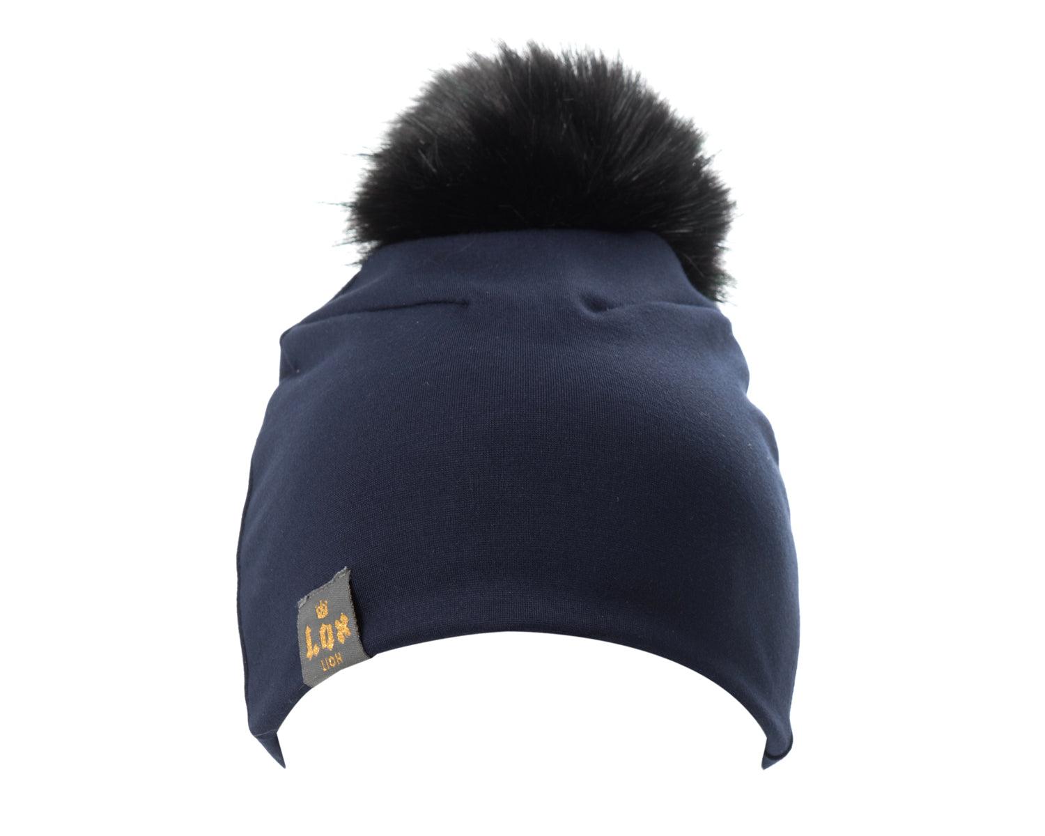 LOX LION | Tuque à pompon interchangeable | 3 Saisons | Marine*