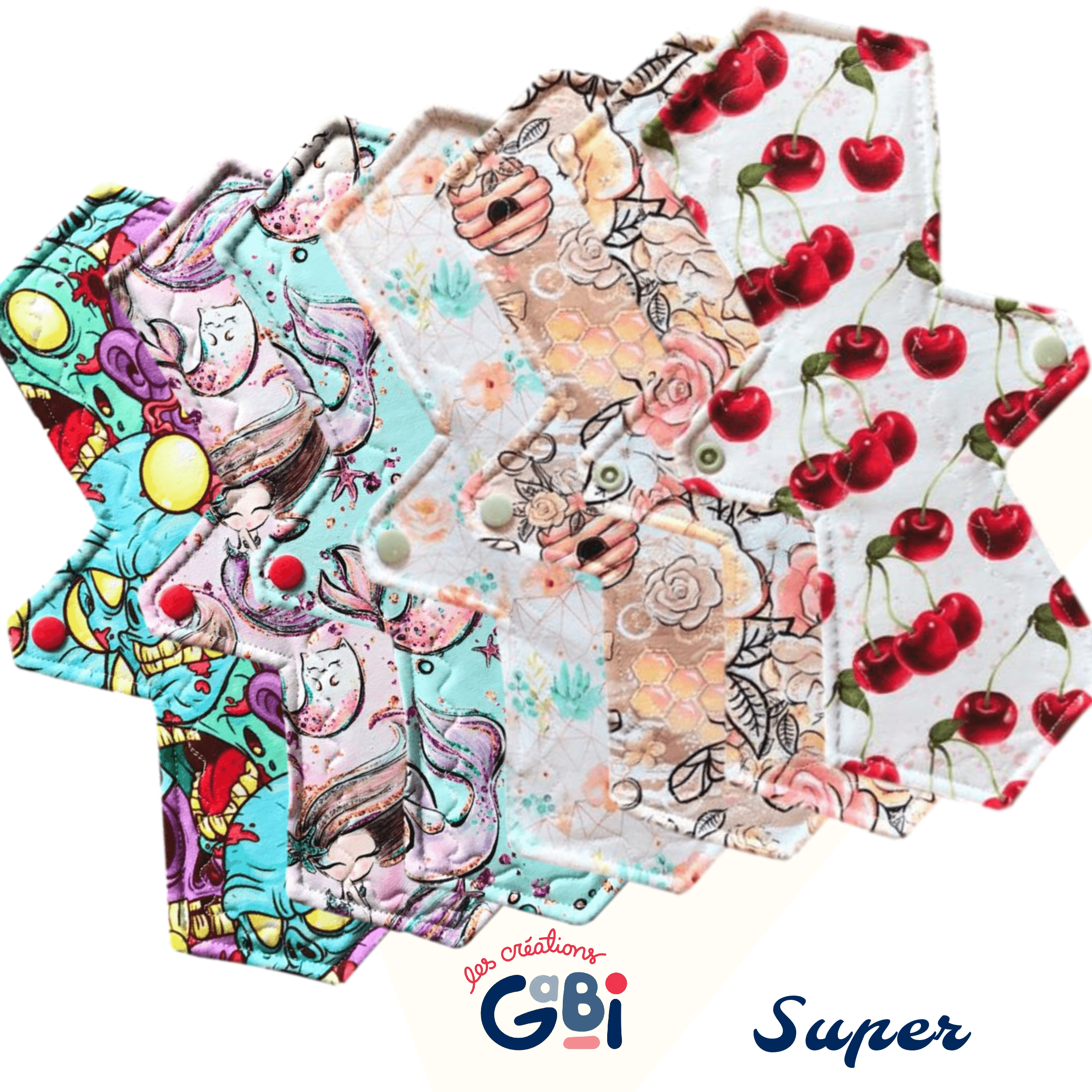 CRÉATIONS GABI | Serviettes hygiéniques | Super (10 po)