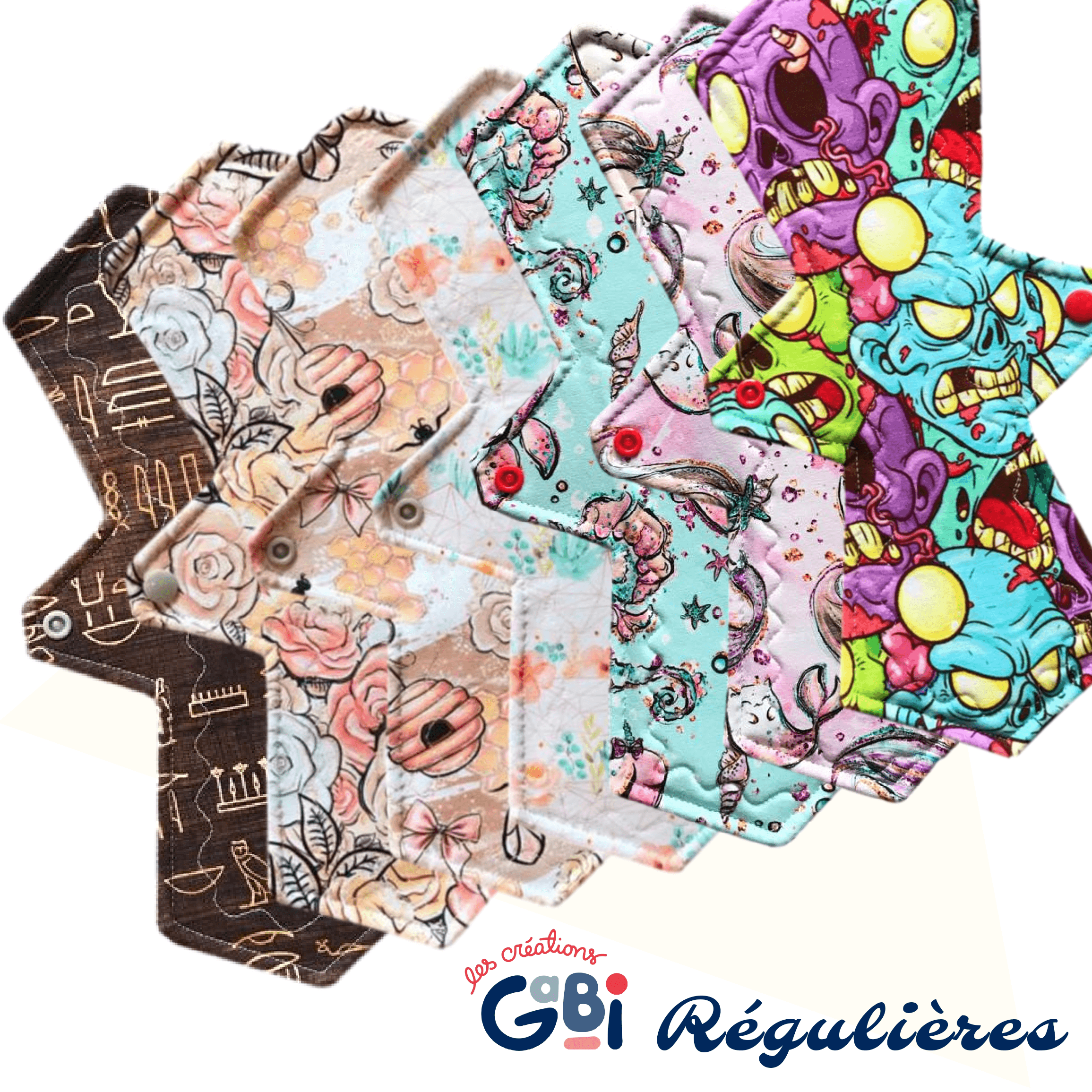 CRÉATIONS GABI | Serviettes hygiéniques | Régulières (10 po)