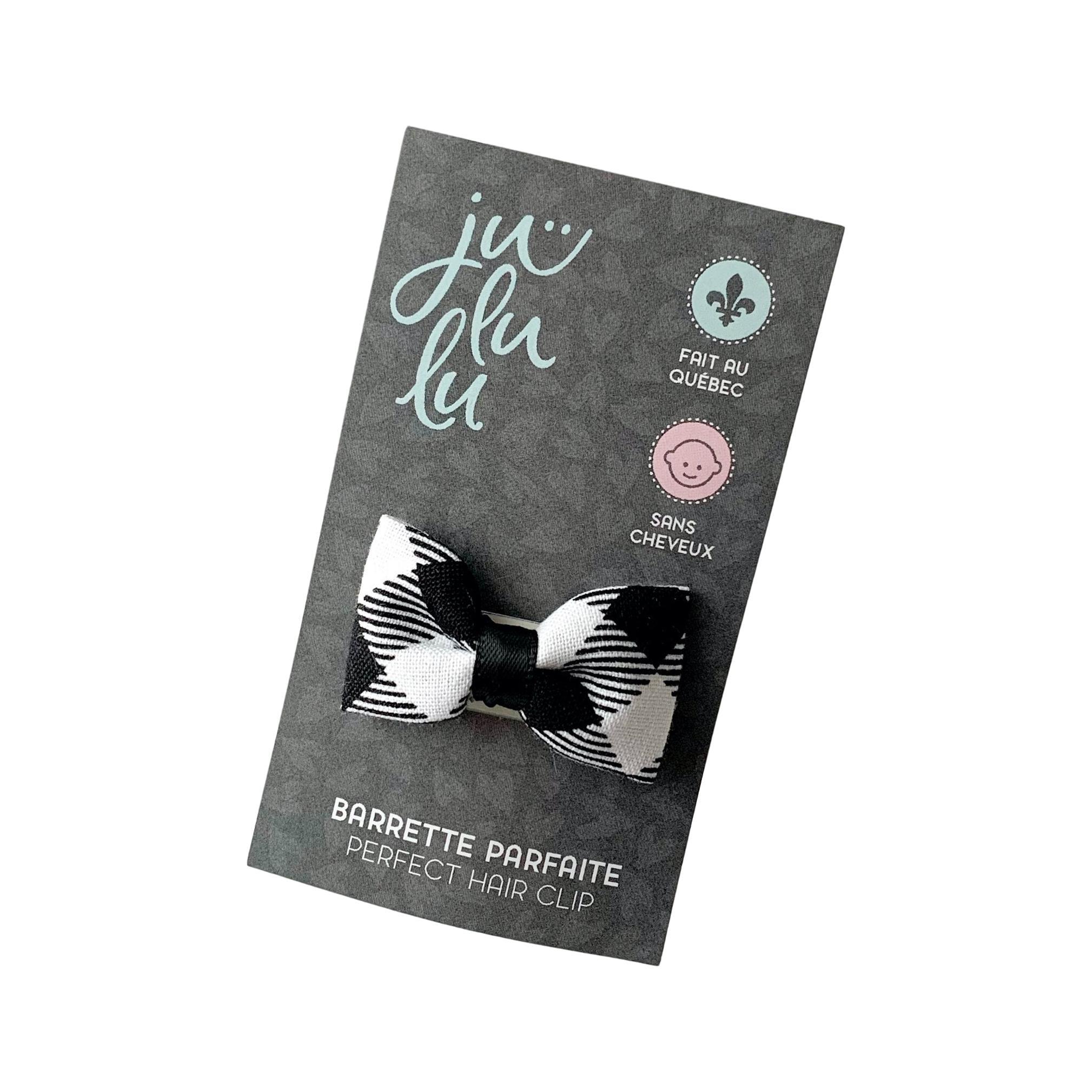 JULULU | Barrette parfaite | Solo | Carreaux noirs & blancs