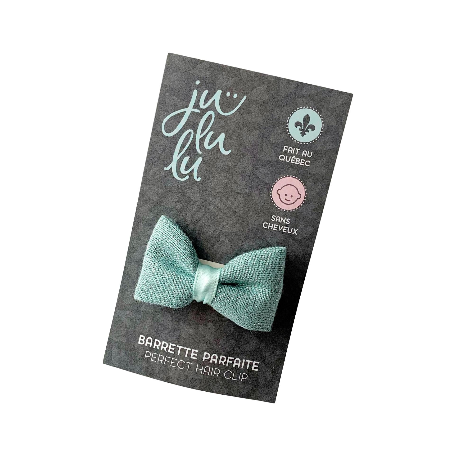 JULULU | Barrette parfaite | Solo | Paillettes turquoises