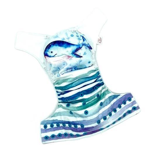 KELSA | Couche lavable à poche | taille unique | Baleine