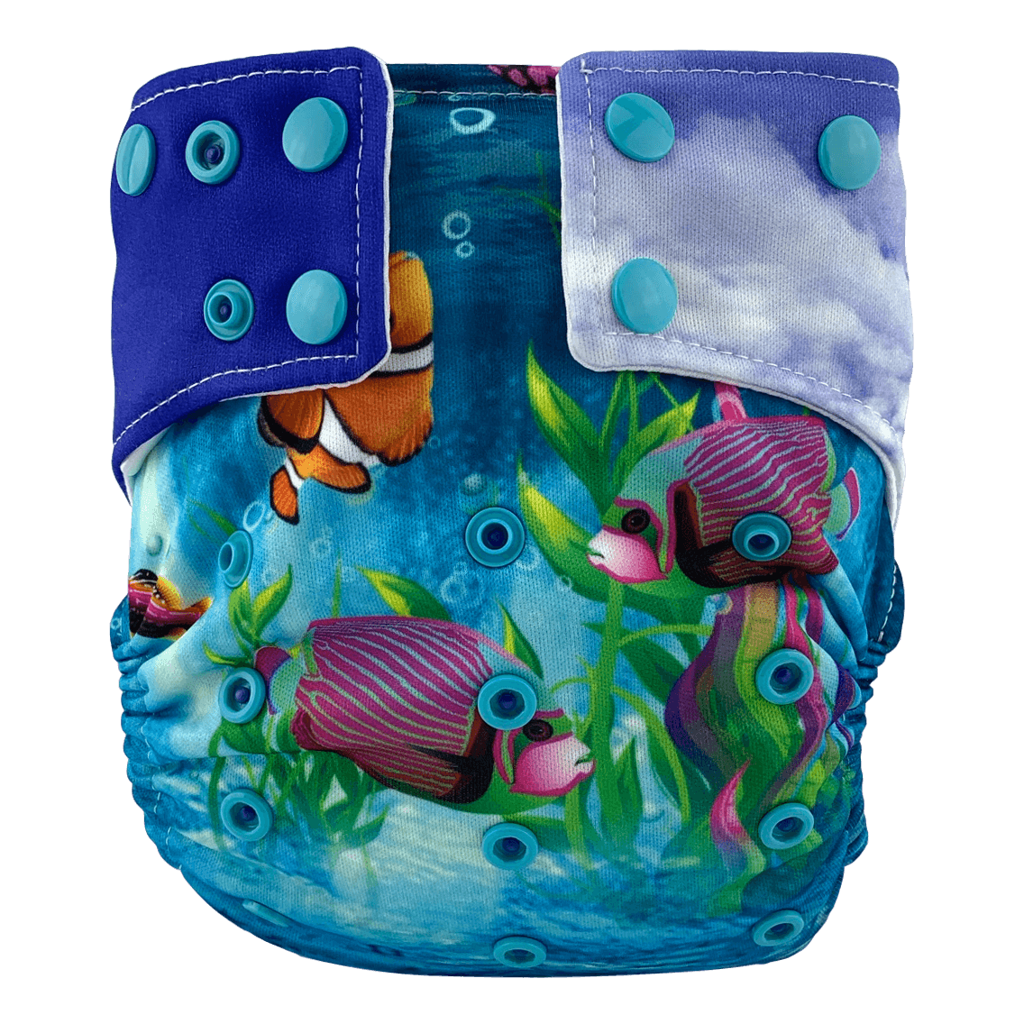 KELSA | Couche lavable à poche | taille unique | Dauphin
