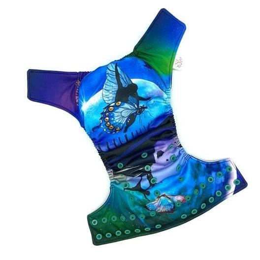KELSA | Couche lavable à poche | taille unique | Papillon