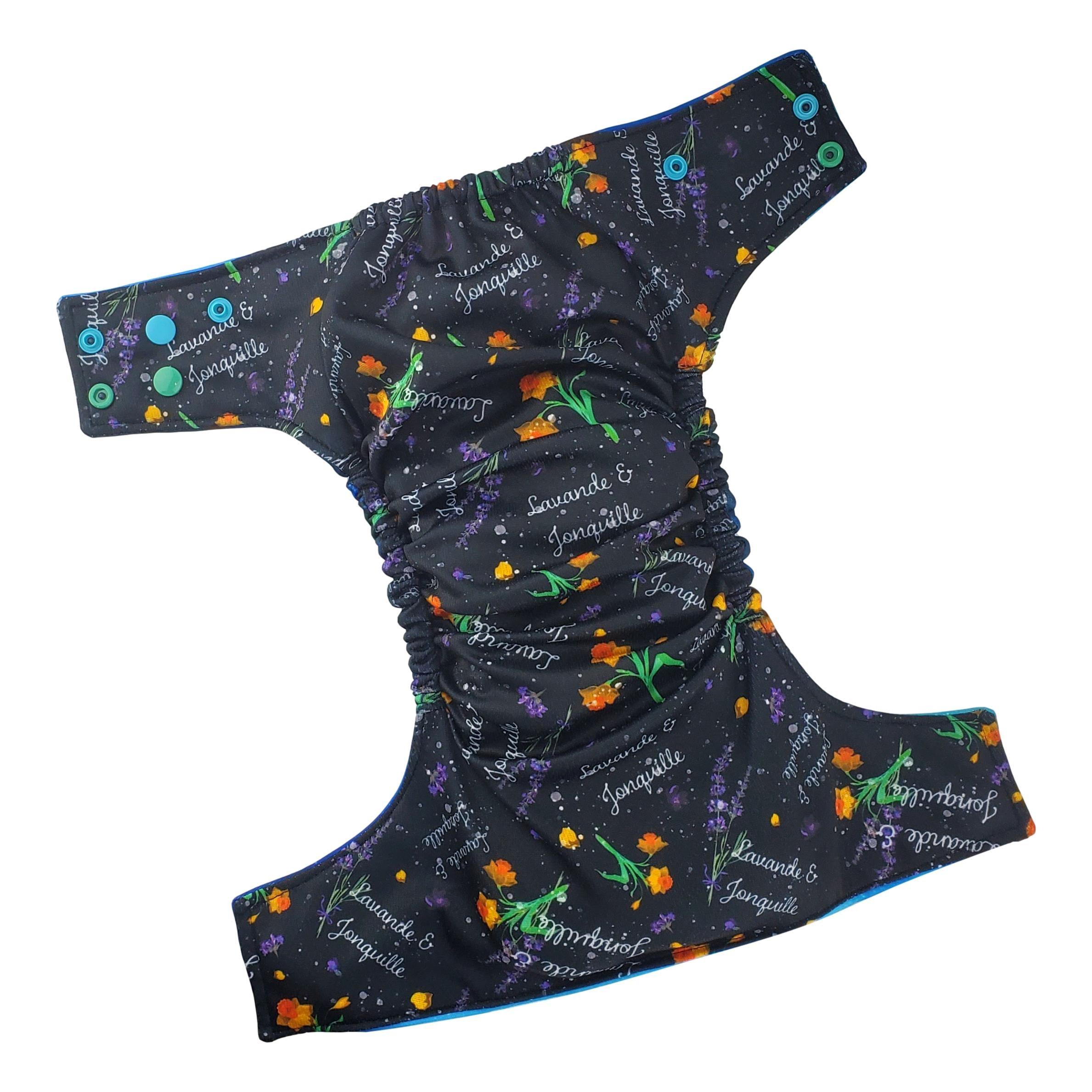 Lavande & Jonquille | Couche lavable à poche | taille unique | Chevreuil sous l'aurore