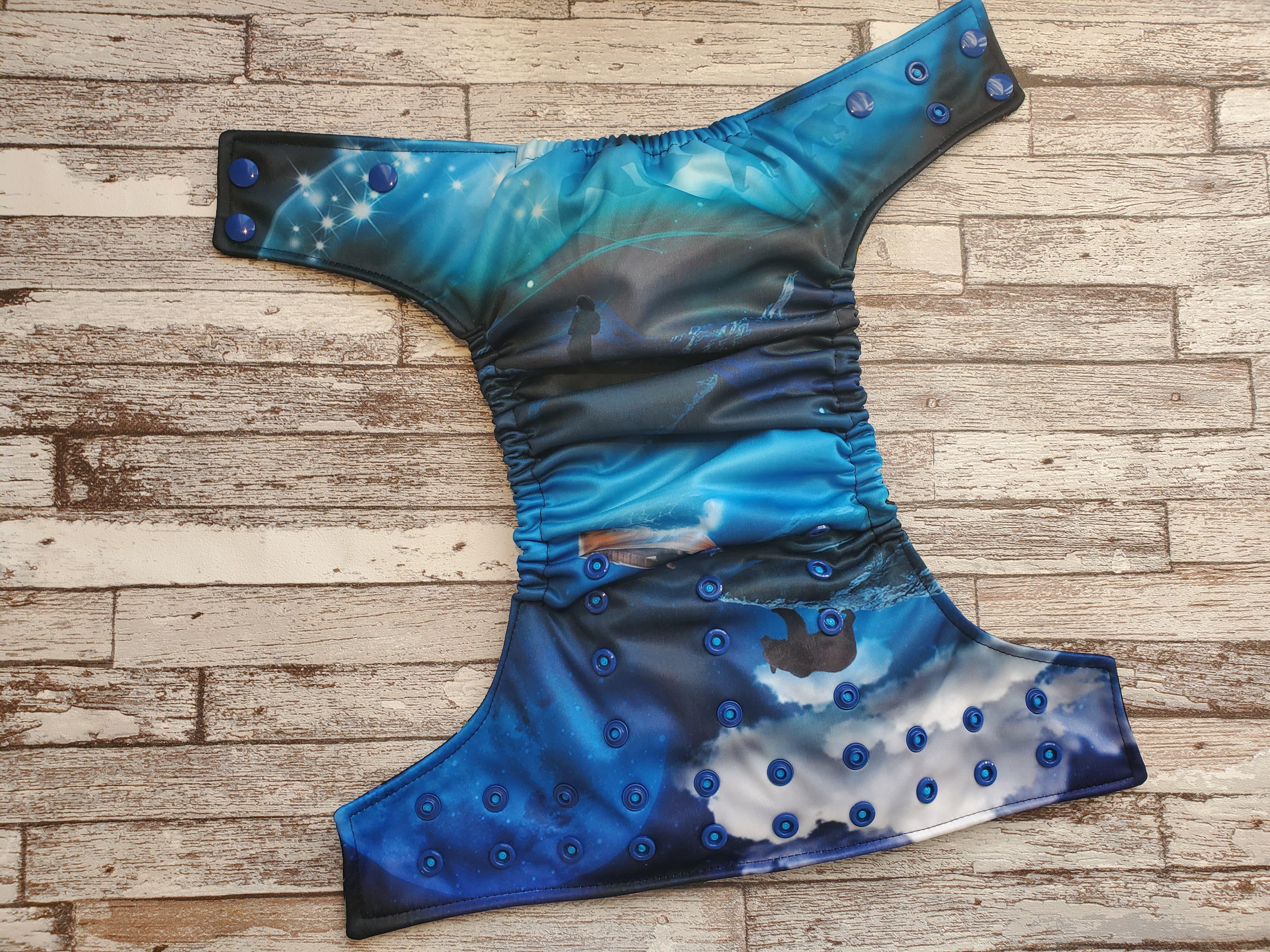 Lavande & Jonquille | Couche lavable à poche | taille unique | Bear & landscape