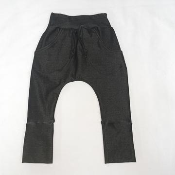 M3 | Pantalon évolutif coupe jogger taille élastique avec poches | Denim noir - Créations M3