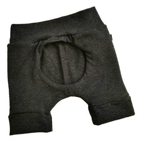 M3 | Short évolutif coupe hublot | Gris charcoal (6-36M)