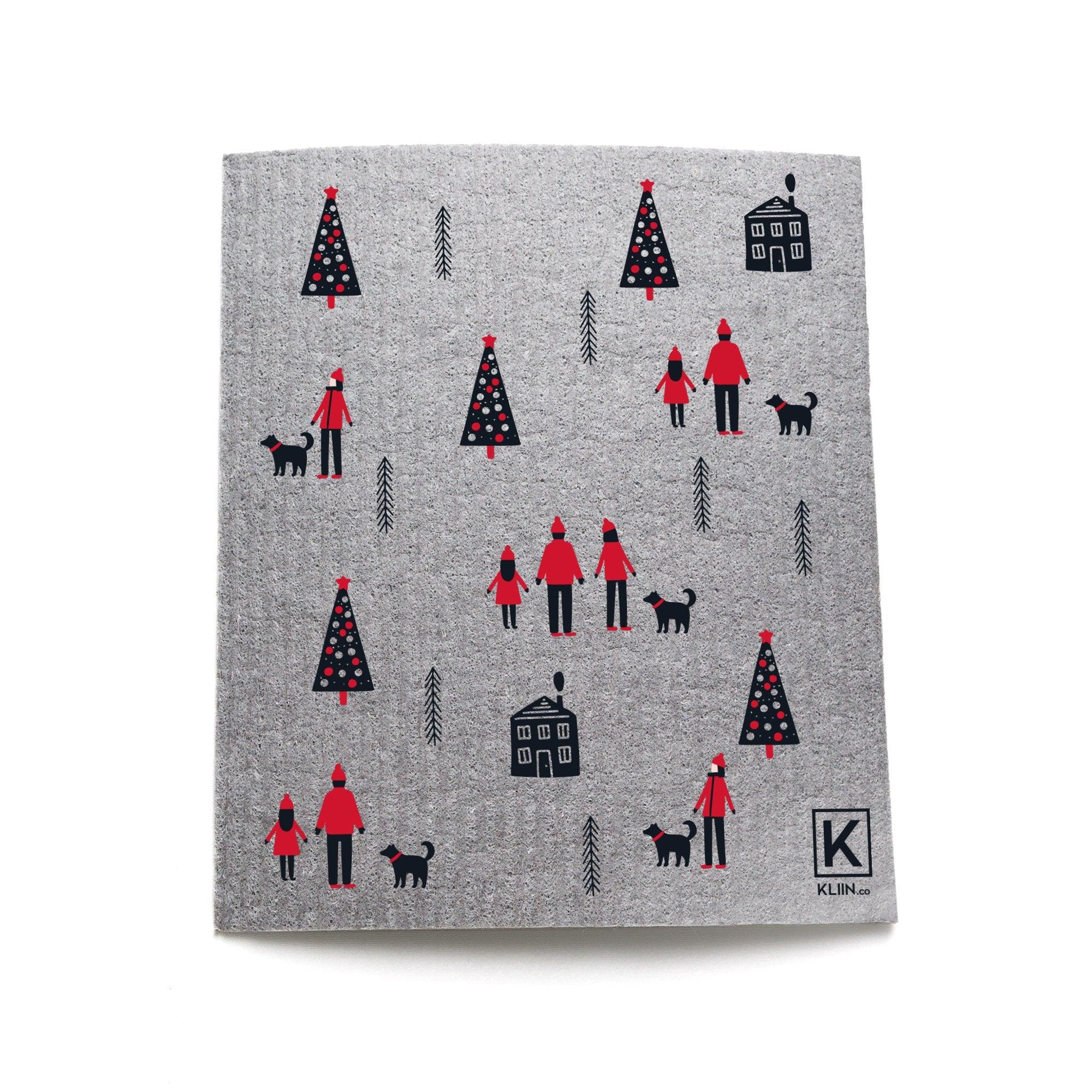 KLIIN | L'Essuie-tout réutilisable compostable | Petit | Combo des fêtes (4)