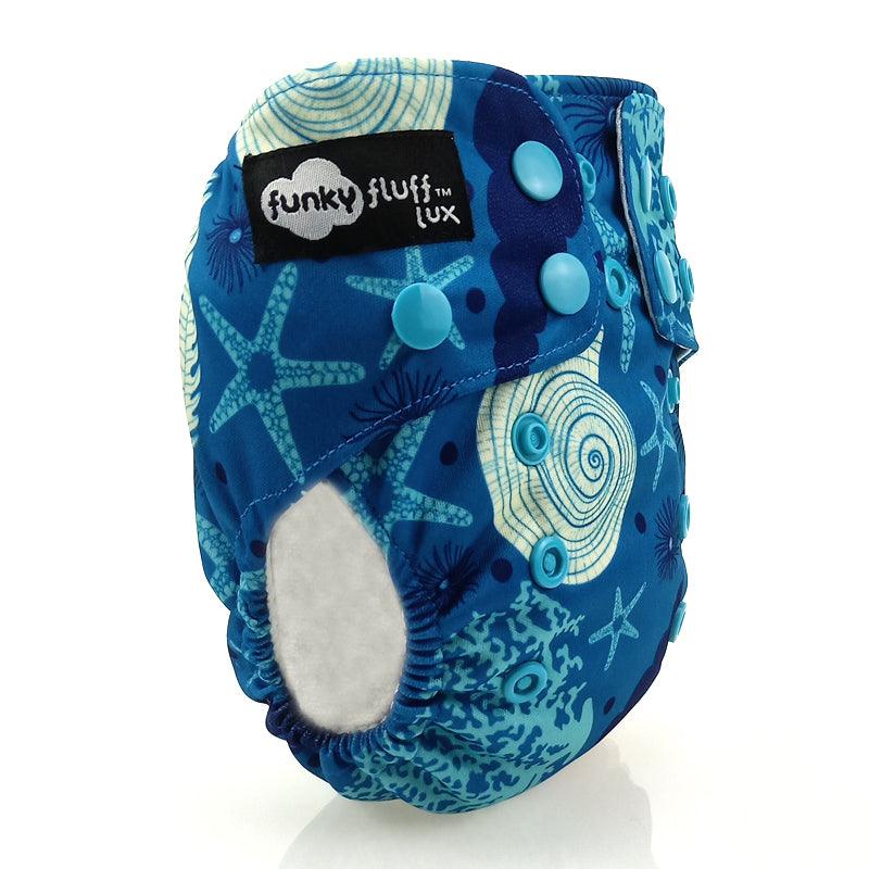 FUNKY FLUFF | Couche lavable à poche | taille NOUVEAU-NÉ | Maritime