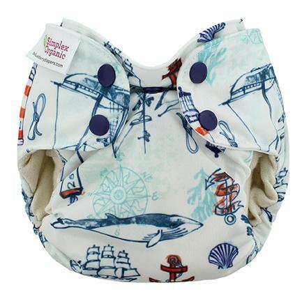 Blueberry Simplex | Couche lavable Tout en Un | taille NOUVEAU-NÉ | Lighthouse