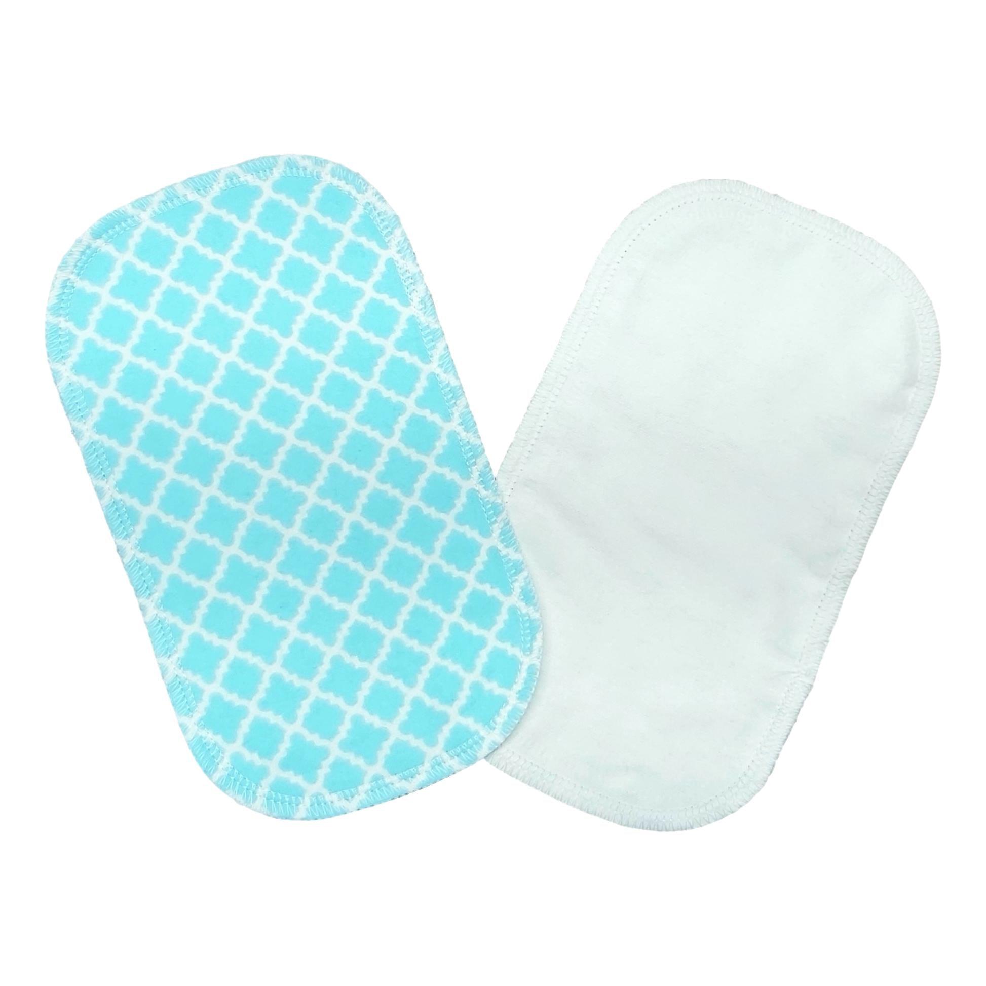 Ecotidien | Lingettes hygiéniques lavables | Ogee bleu