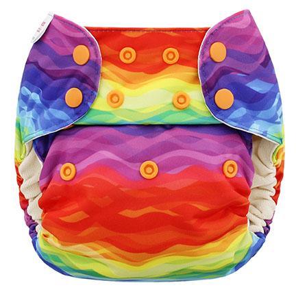 Blueberry Capri | Couvre-couche | Taille unique | Rainbow Waves