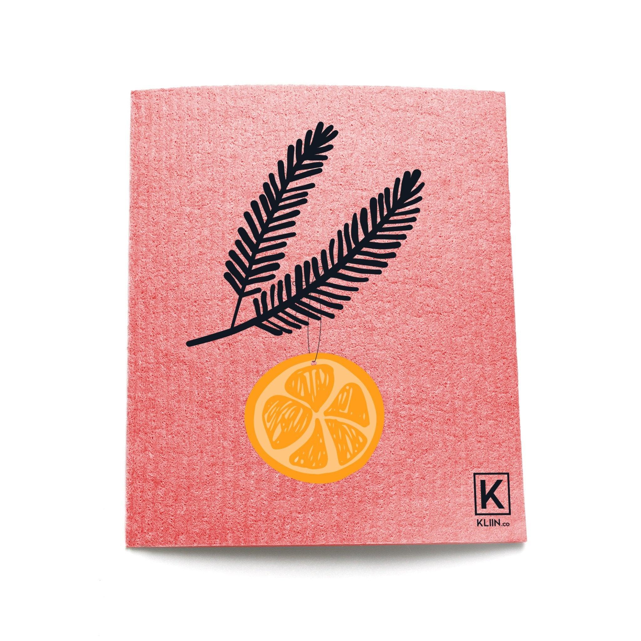 KLIIN | L'Essuie-tout réutilisable compostable | Petit | Tranche d'orange