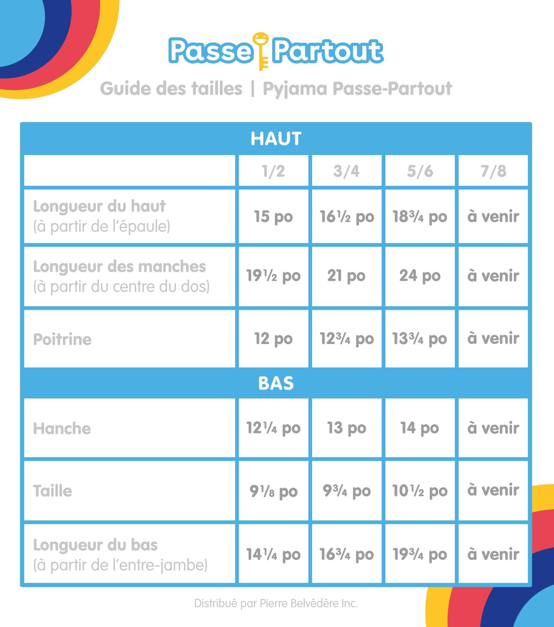 Passe-Partout | Pyjama Passe-Carreau