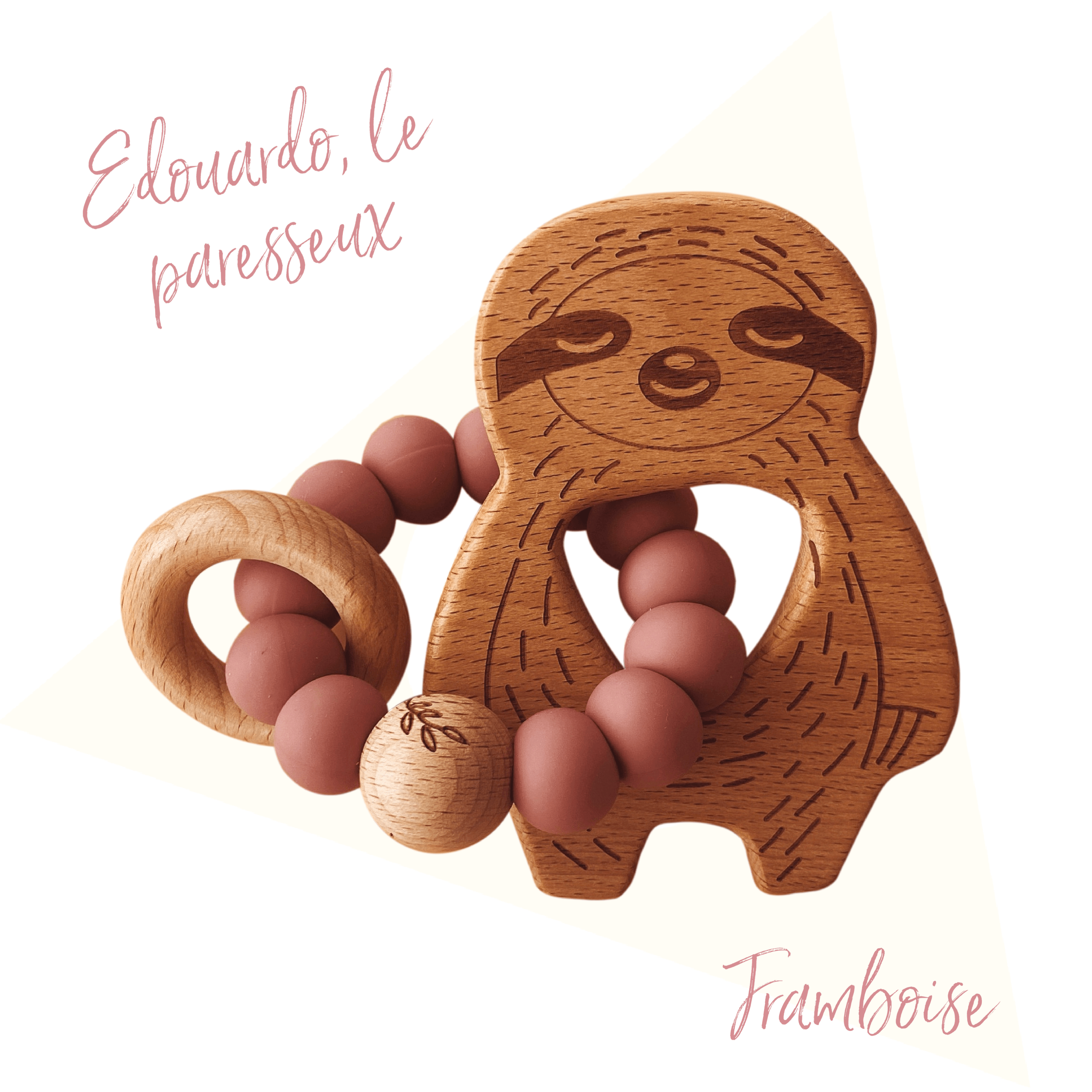 Pois&Moi | Hochet | Edouardo le paresseux
