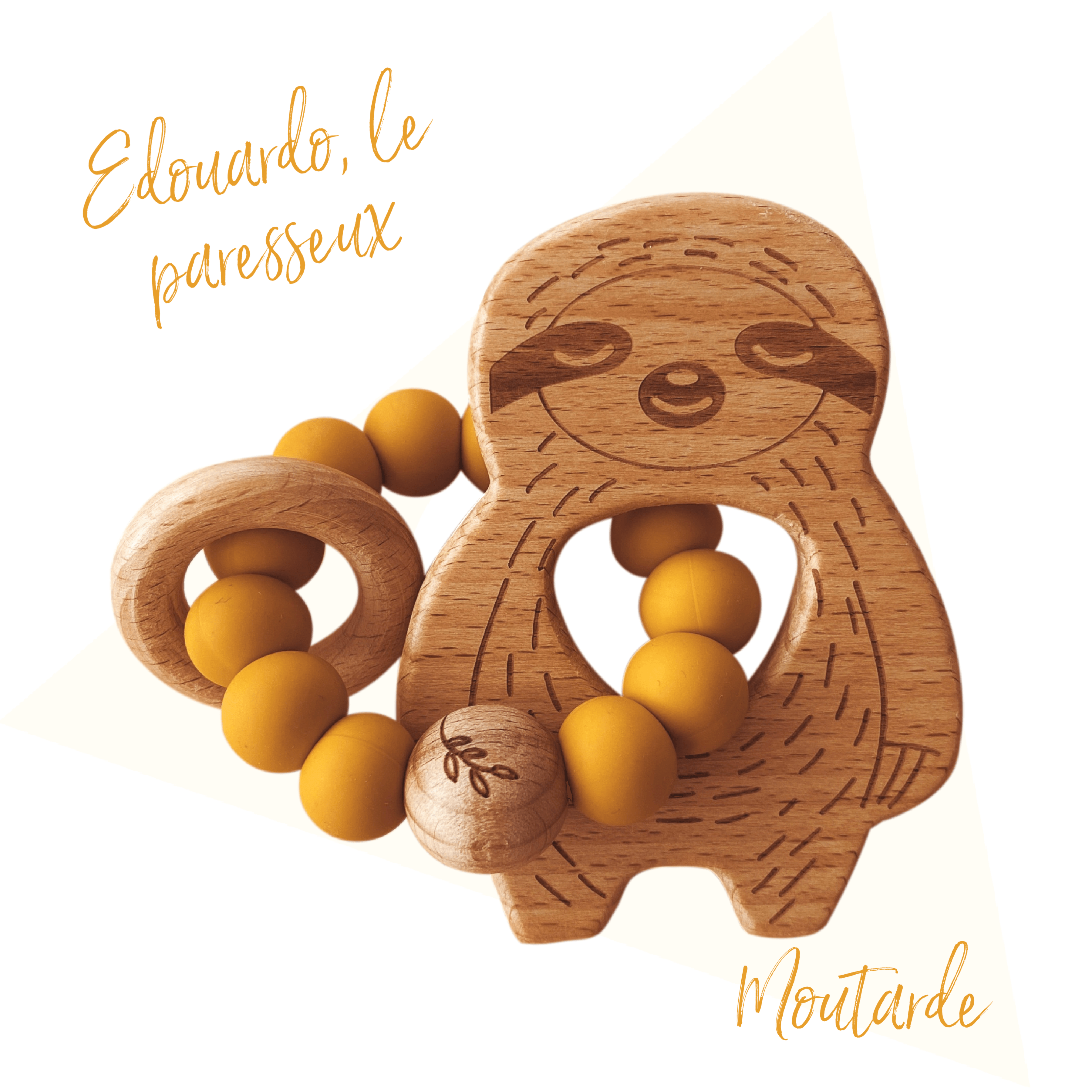 Pois&Moi | Hochet | Edouardo le paresseux