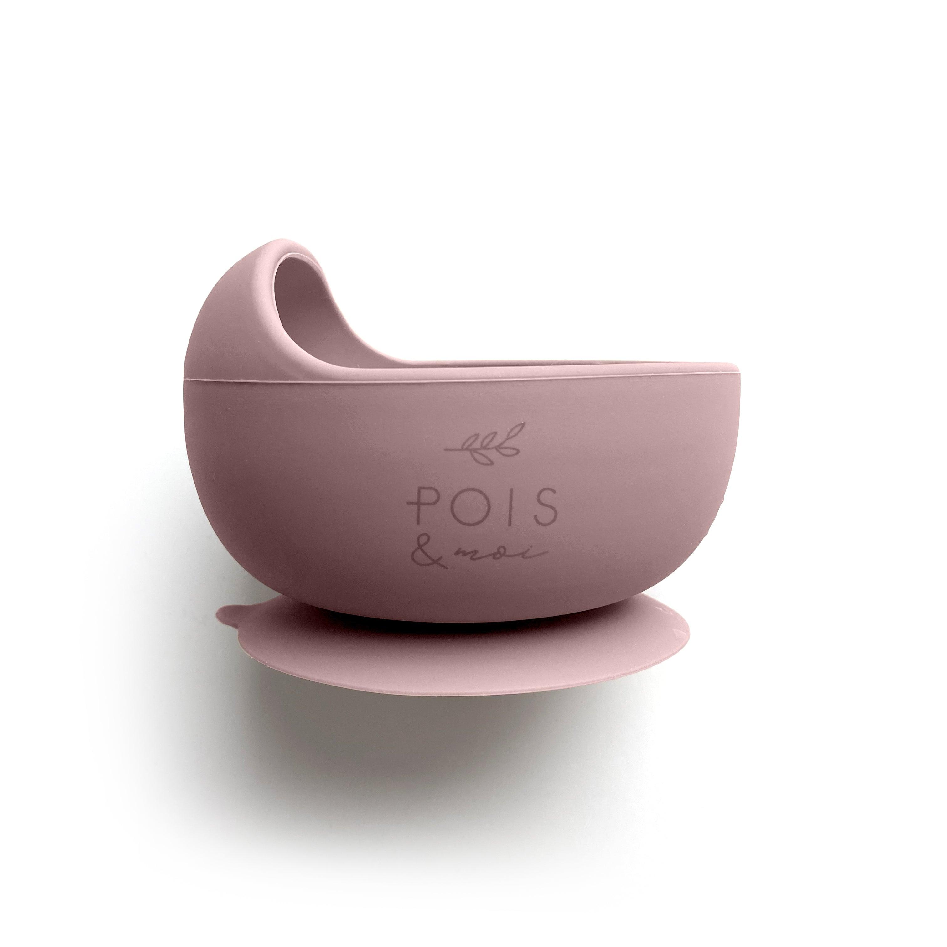 Pois&Moi | Bol en silicone et cuillère | Blush