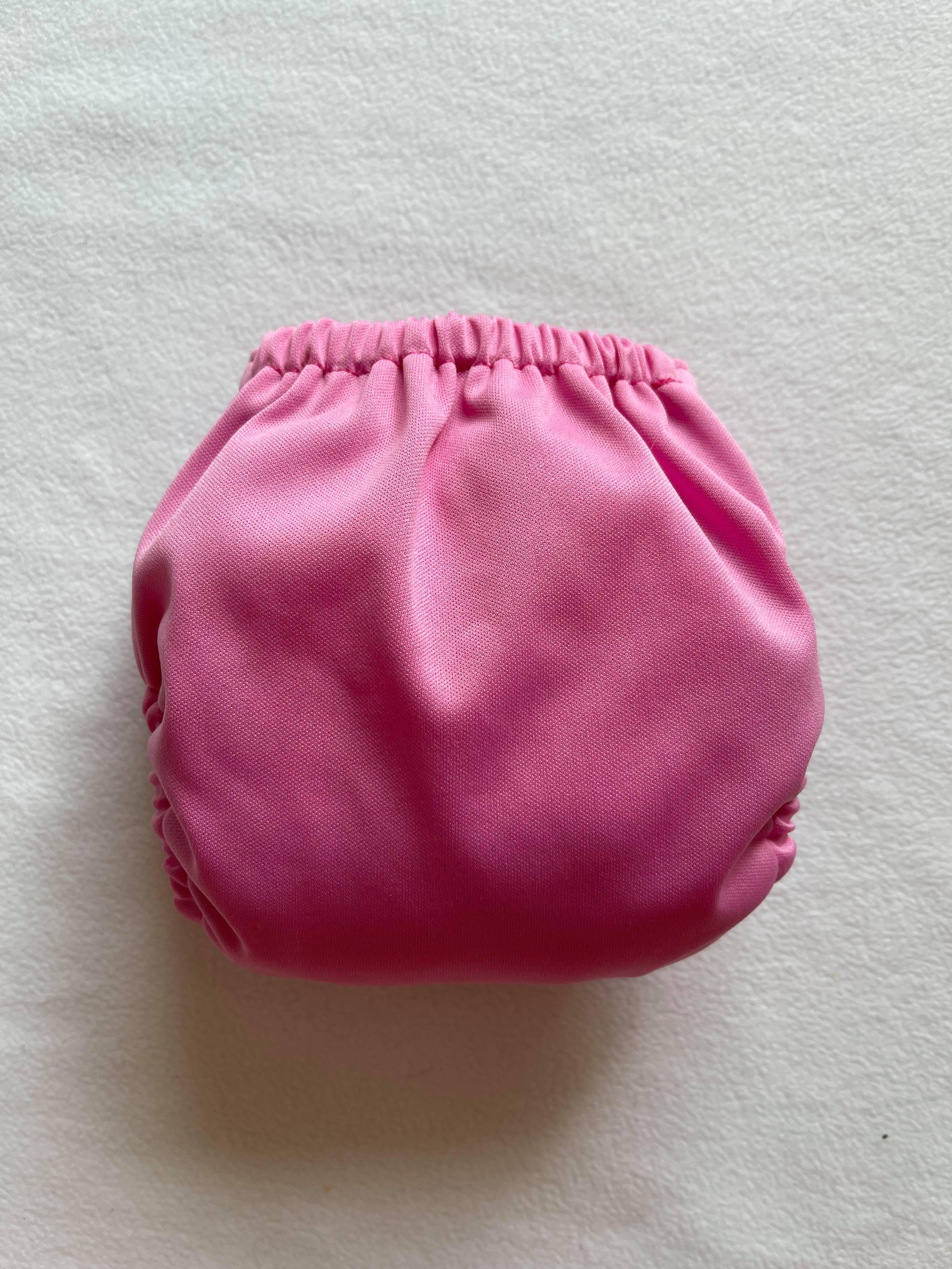ROSINETTE | Couche lavable à poche | taille NOUVEAU-NÉ | Unie rose