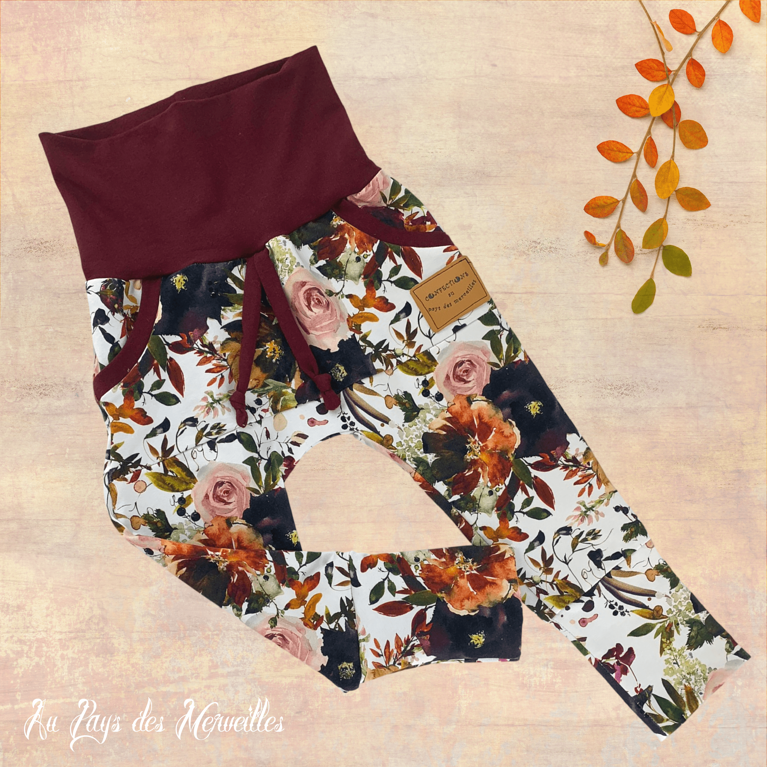 Au Pays des Merveilles | Sarouel évolutif | Fleurs d'automne